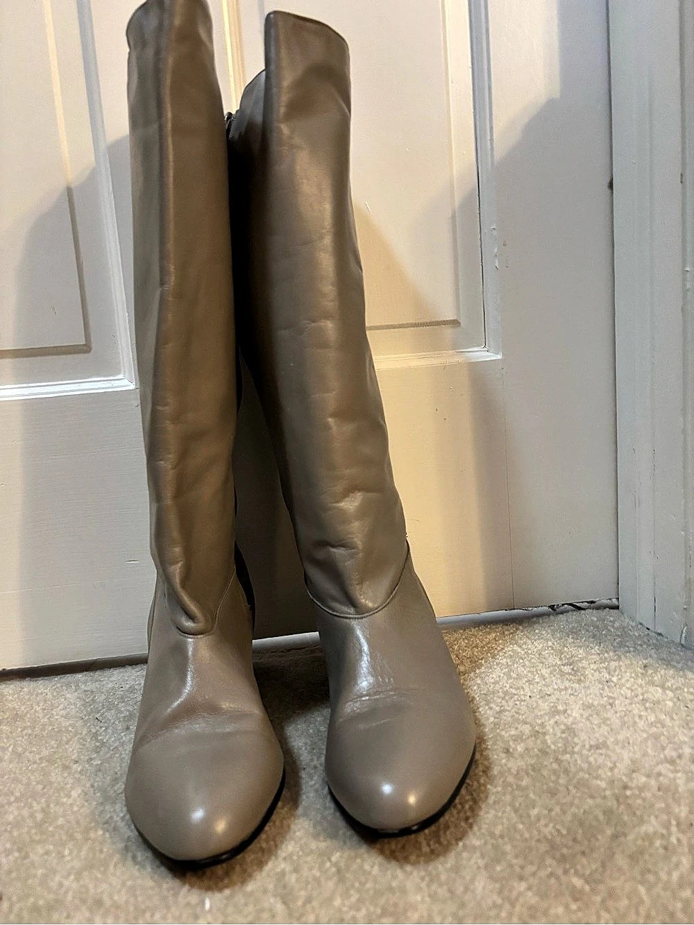 Life Stride  Tall Heeled Boots Taupe US 11 M